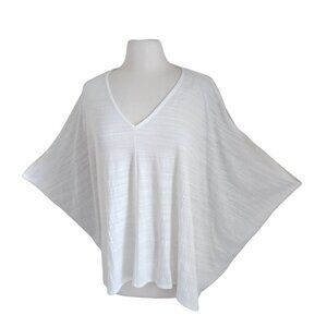 Laurie Felt Women’s‎ Oversized Knit Top V-Neck  Sz XS/S A453963 White